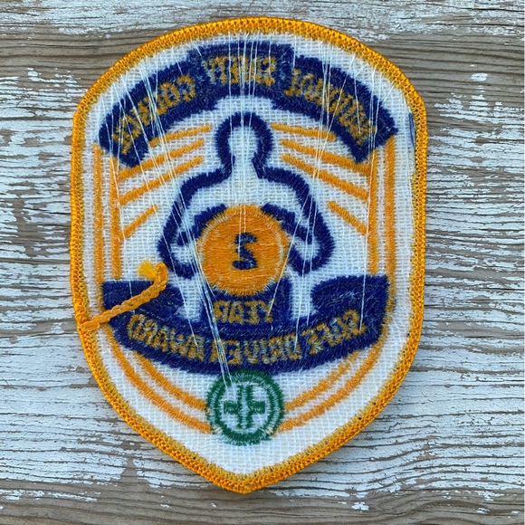 Vintage iron on patch National Safety Council Drivers Safety Award jacket patch - Picture 2 of 2